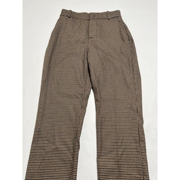 Zara Houndstooth Skinny Pants in Brown - Picture 4 of 6